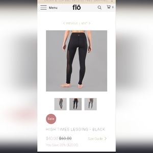 FLO high times leggings, size XS